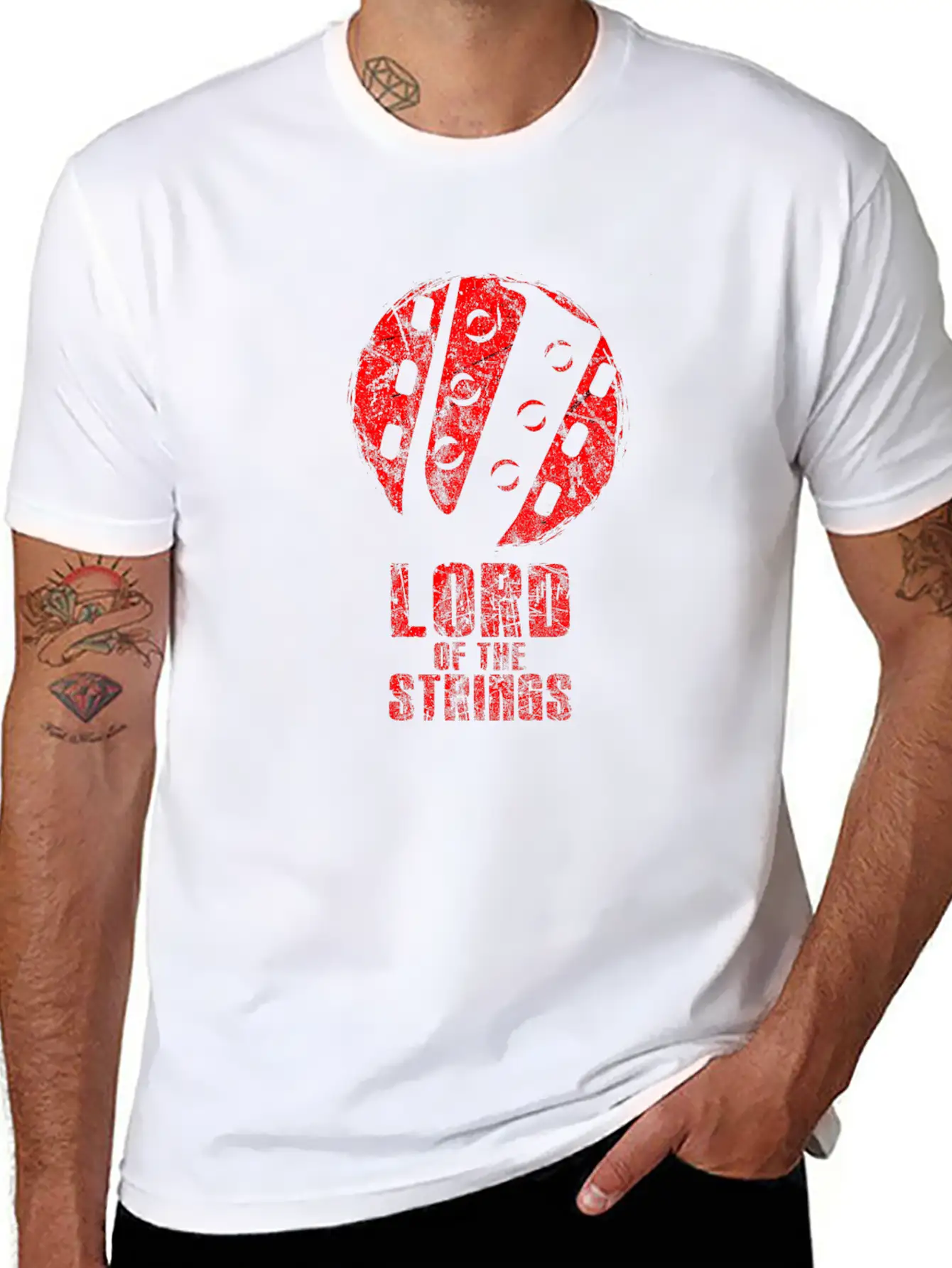 Guitar Unisex Short Sleeve Soft Cotton T-Shirt – Casual Everyday Wear