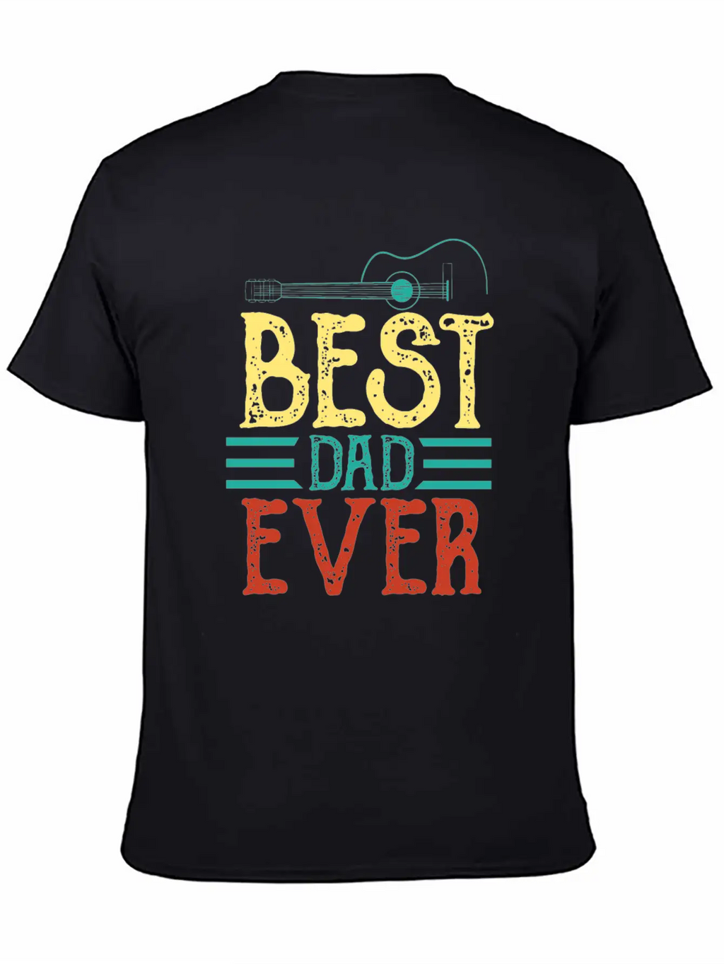 Guitarist Father Best Guitar Dad Ever Chord Gifts Unisex Casual T-Shirt – Clean Design For Daily Comfort