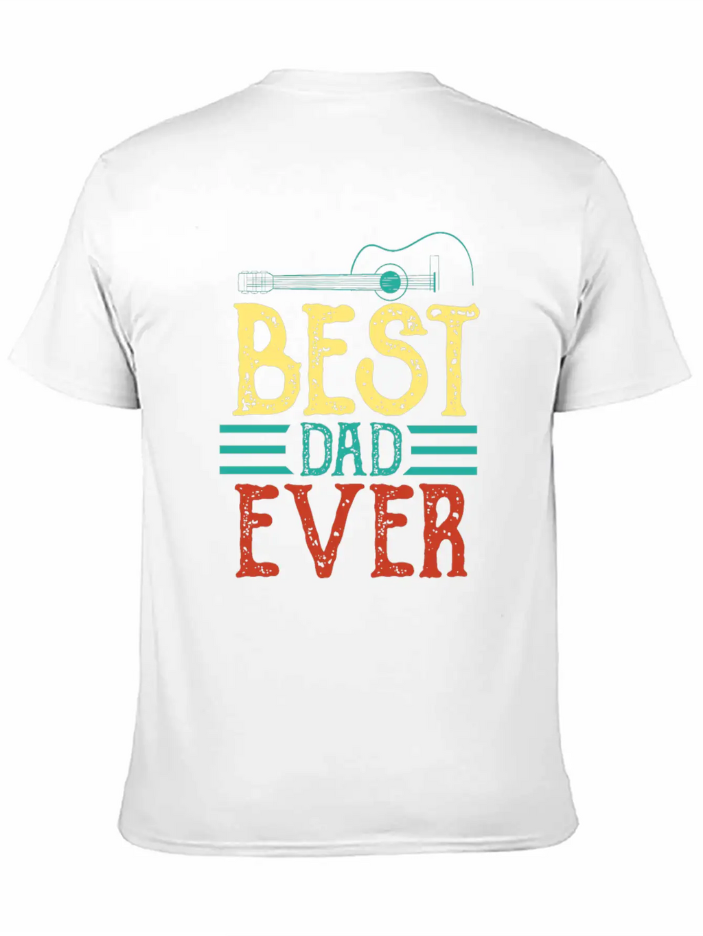Guitarist Father Best Guitar Dad Ever Chord Gifts Unisex Casual T-Shirt – Clean Design For Daily Comfort