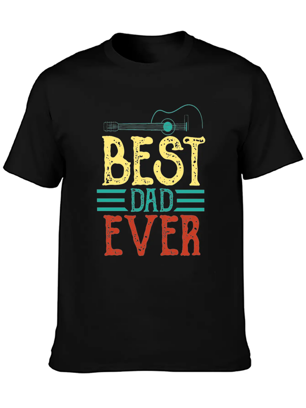 Guitarist Father Best Guitar Dad Ever Chord Gifts Unisex Casual T-Shirt – Clean Design For Daily Comfort