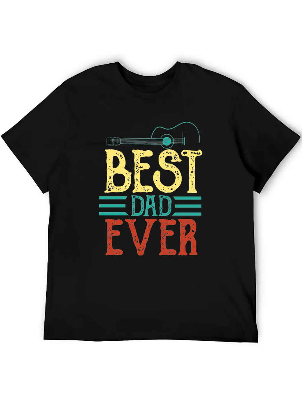 Guitarist Father Best Guitar Dad Ever Chord Gifts Unisex Casual T-Shirt – Clean Design For Daily Comfort