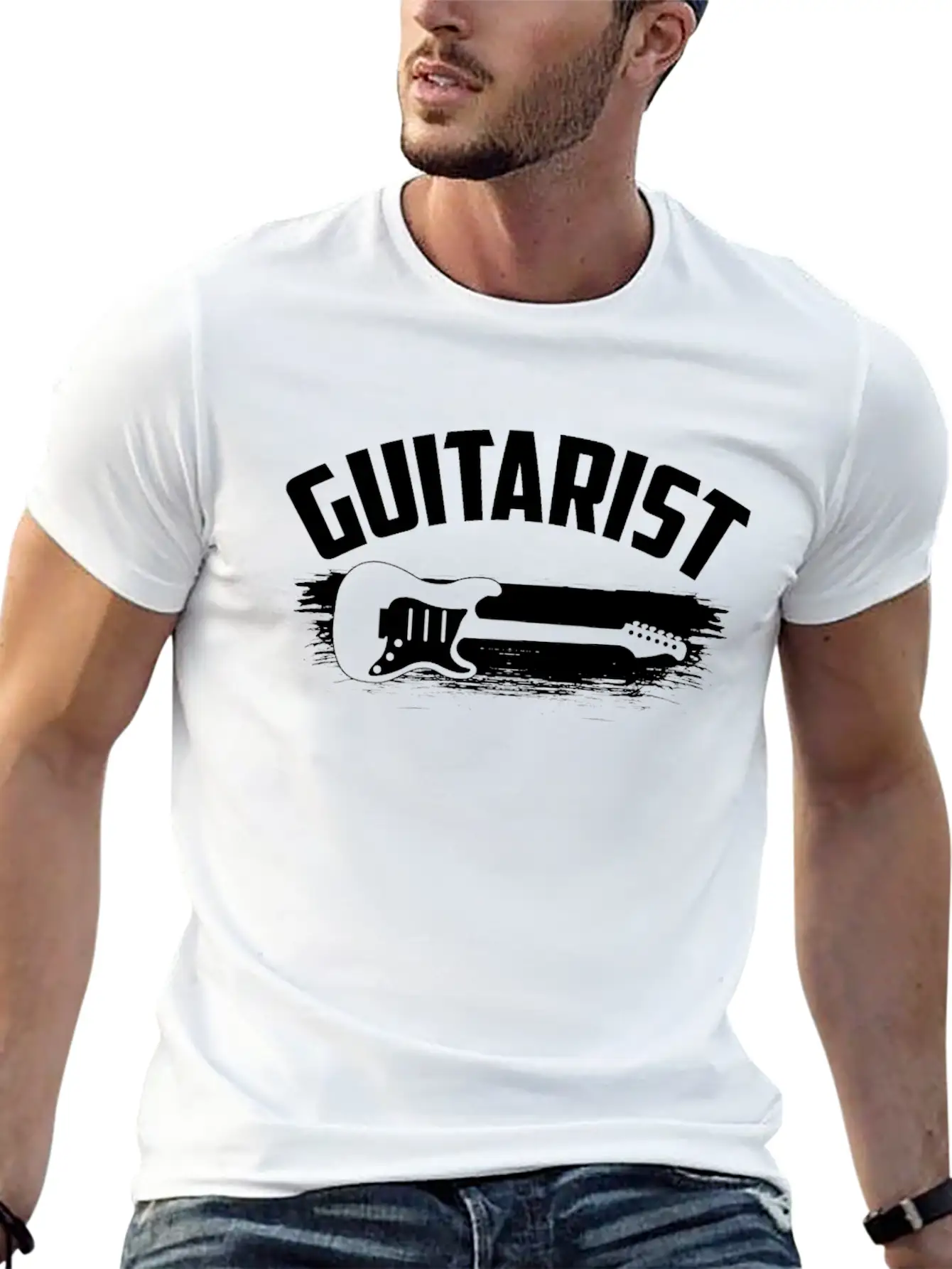 Guitarist Guitar Unisex Casual T-Shirt – Clean Design For Daily Comfort