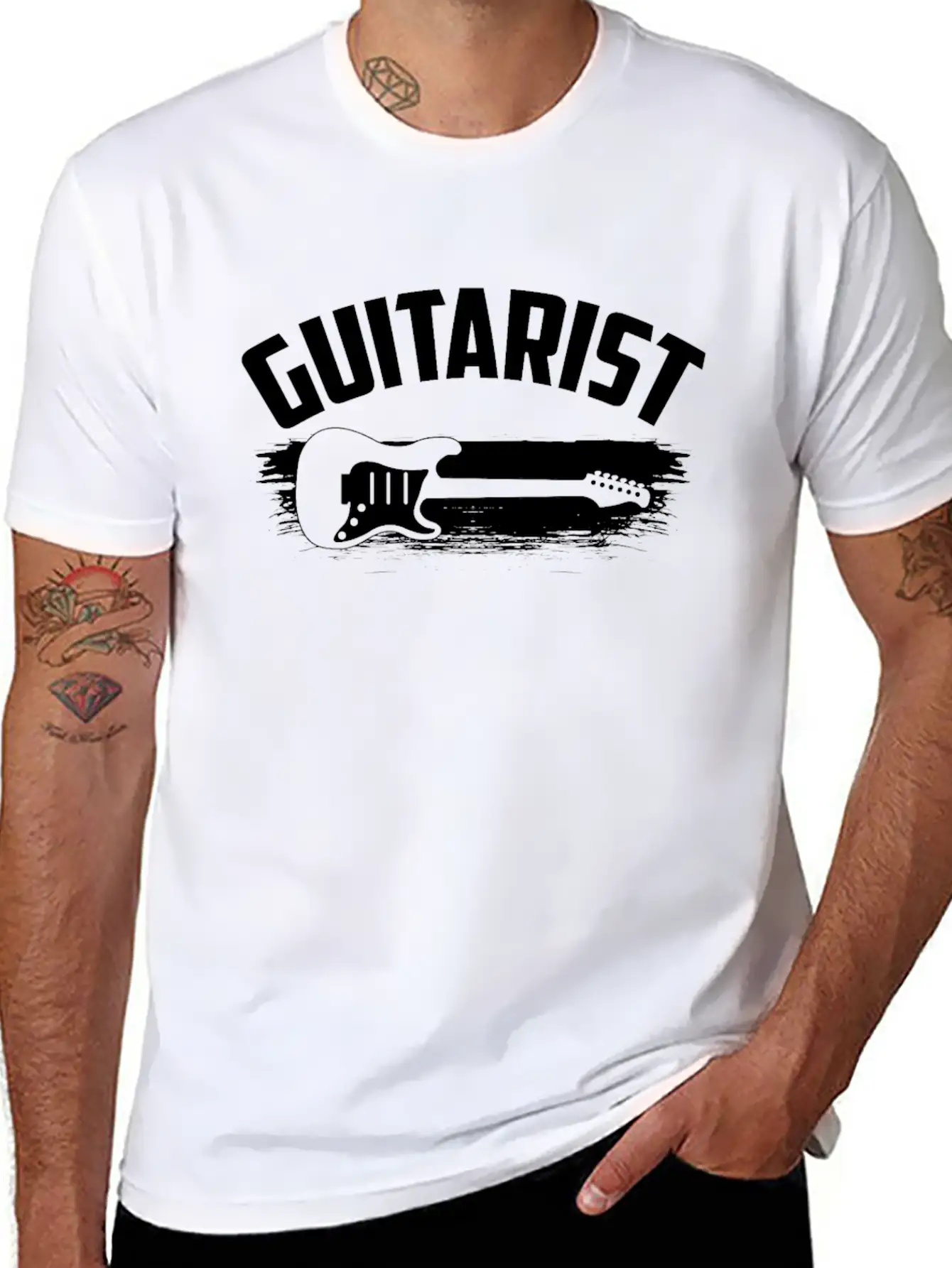 Guitarist Guitar Unisex Casual T-Shirt – Clean Design For Daily Comfort