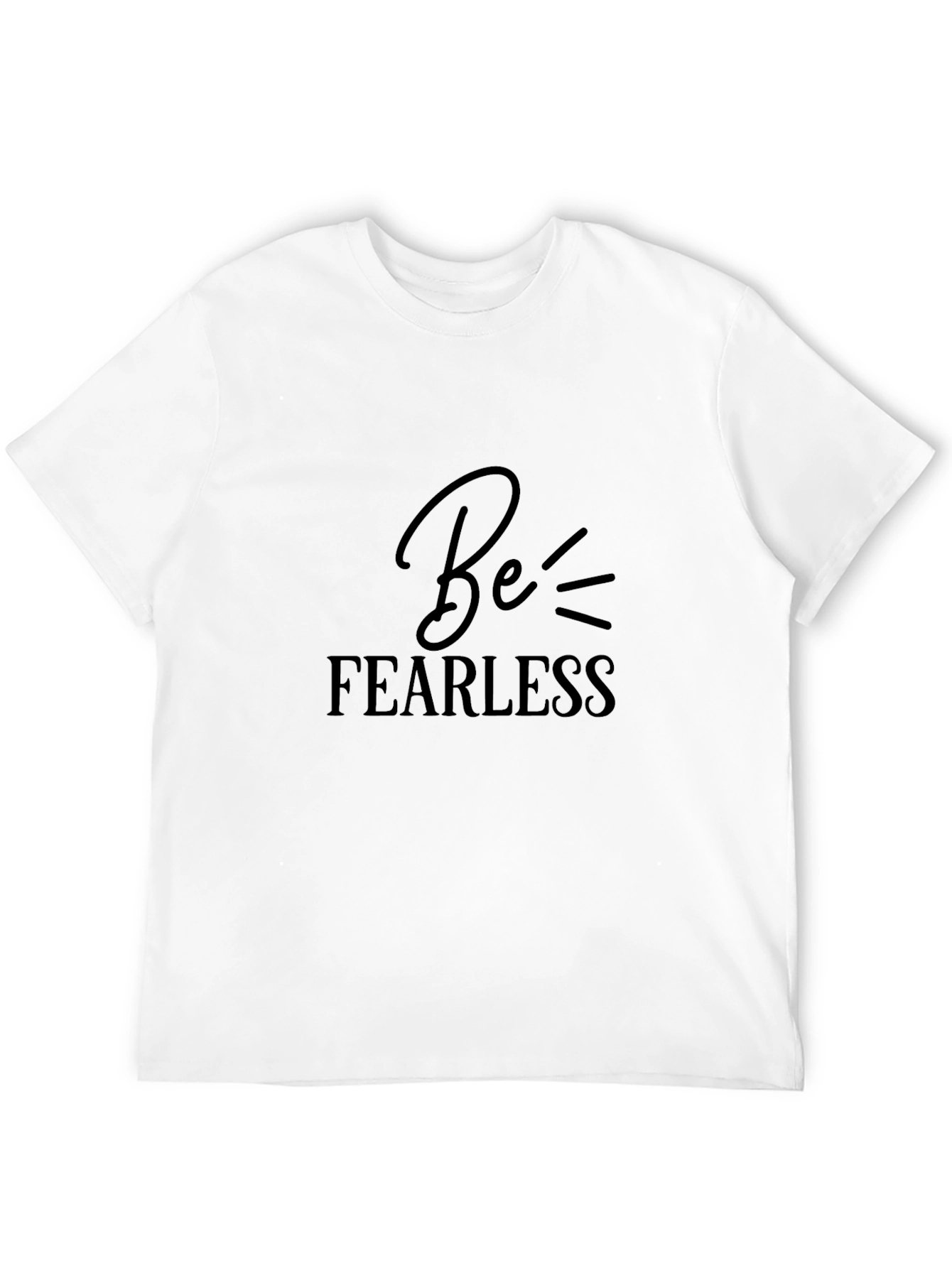 Be Fearless Black Graphic Tee