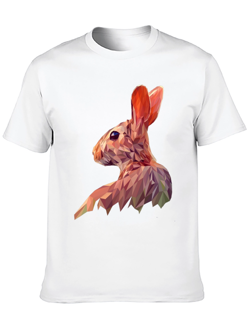 Geometric Rabbit Graphic Tee - Modern Animal Print