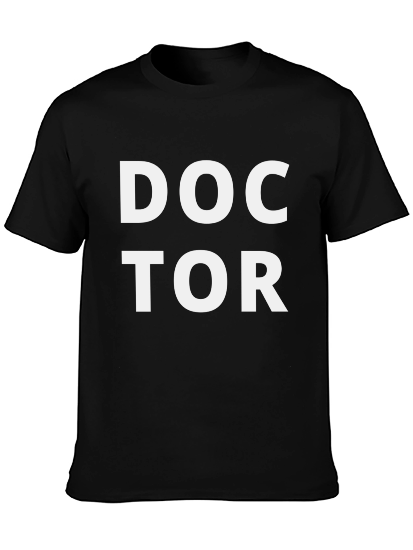 Doctor Graphic T-Shirt - Black Cotton Blend