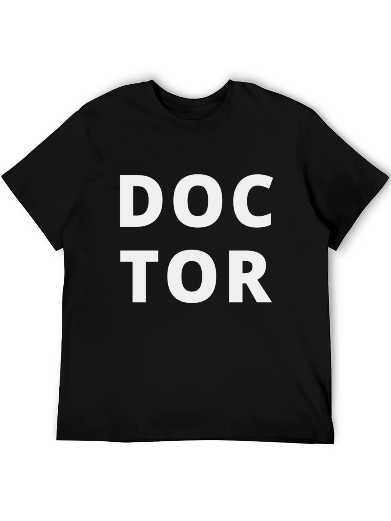 Doctor Graphic T-Shirt - Black Cotton Blend