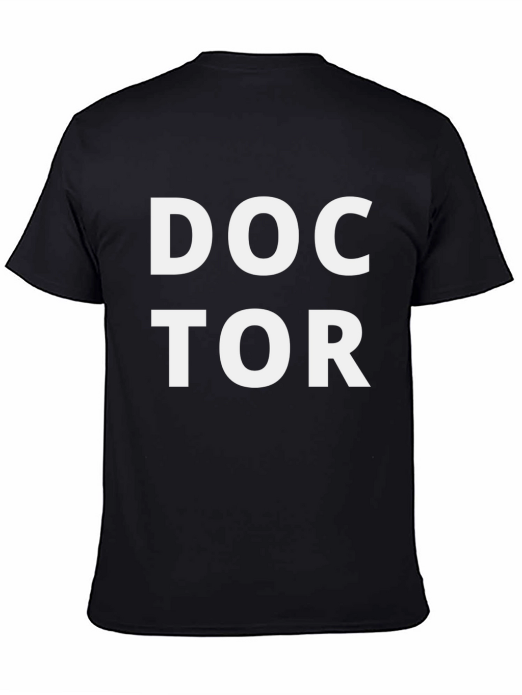 Doctor Graphic T-Shirt - Black Cotton Blend