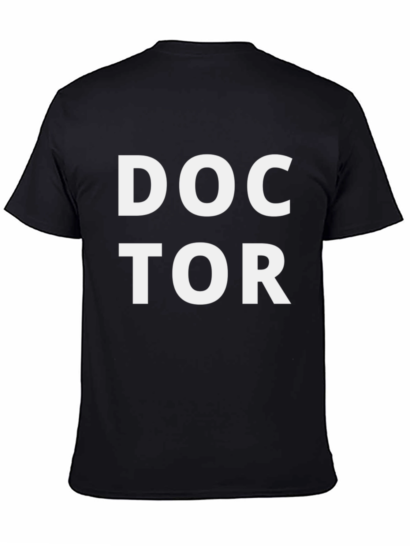 Doctor Graphic T-Shirt - Black Cotton Blend