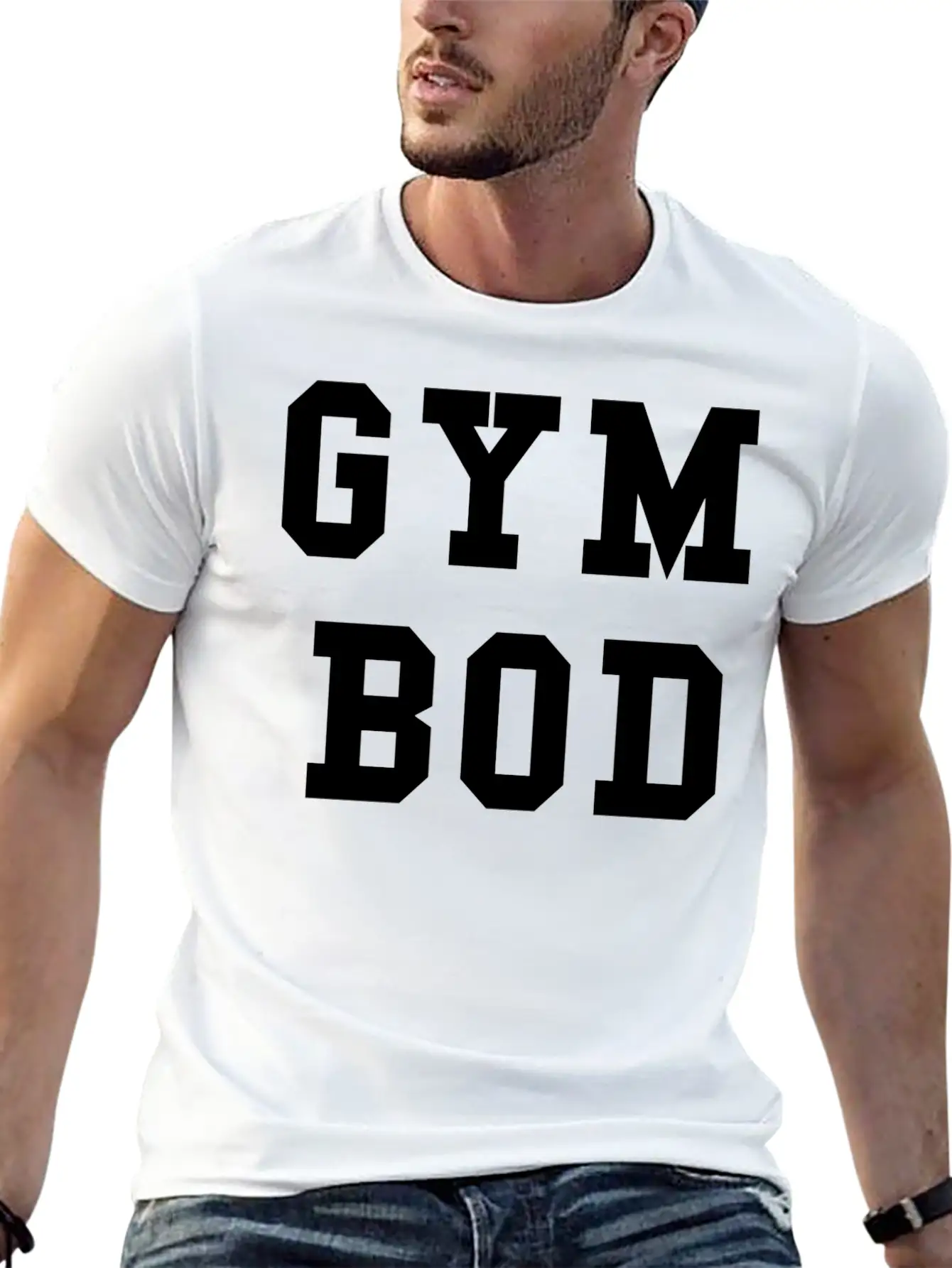 Gym Body Graphic Design Unisex Casual T-Shirt – Clean Design For Daily Comfort