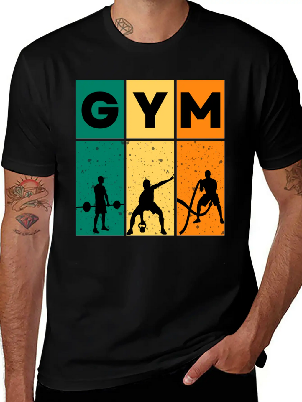 Gym – Gym & Workout Motivation Unisex Short Sleeve Soft Cotton T-Shirt – Casual Everyday Wear