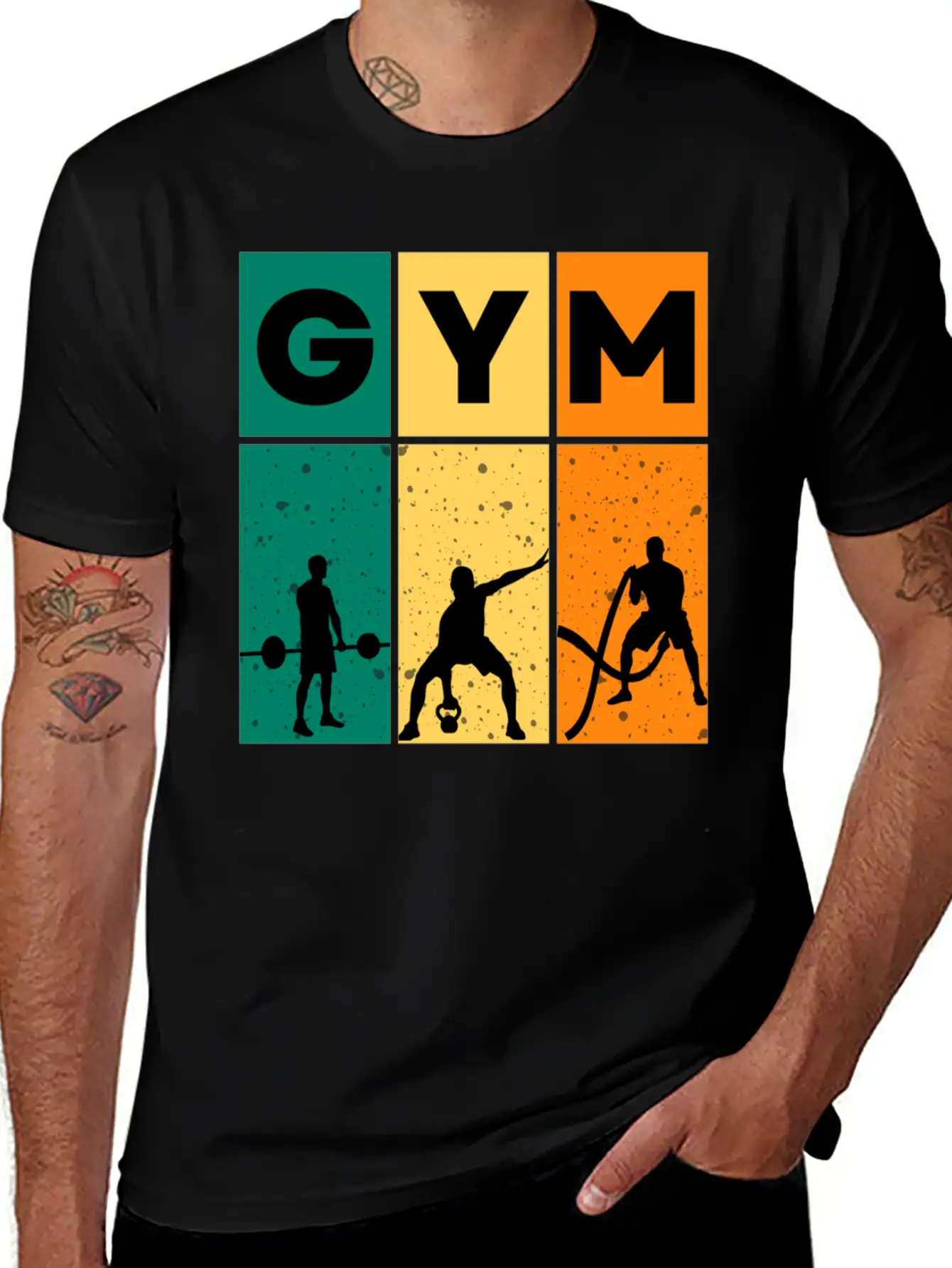 Gym – Gym & Workout Motivation Unisex Short Sleeve Soft Cotton T-Shirt – Casual Everyday Wear