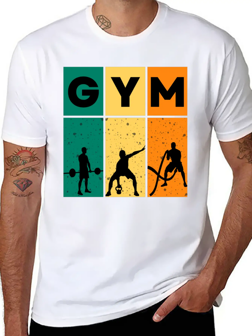Gym – Gym & Workout Motivation Unisex Short Sleeve Soft Cotton T-Shirt – Casual Everyday Wear