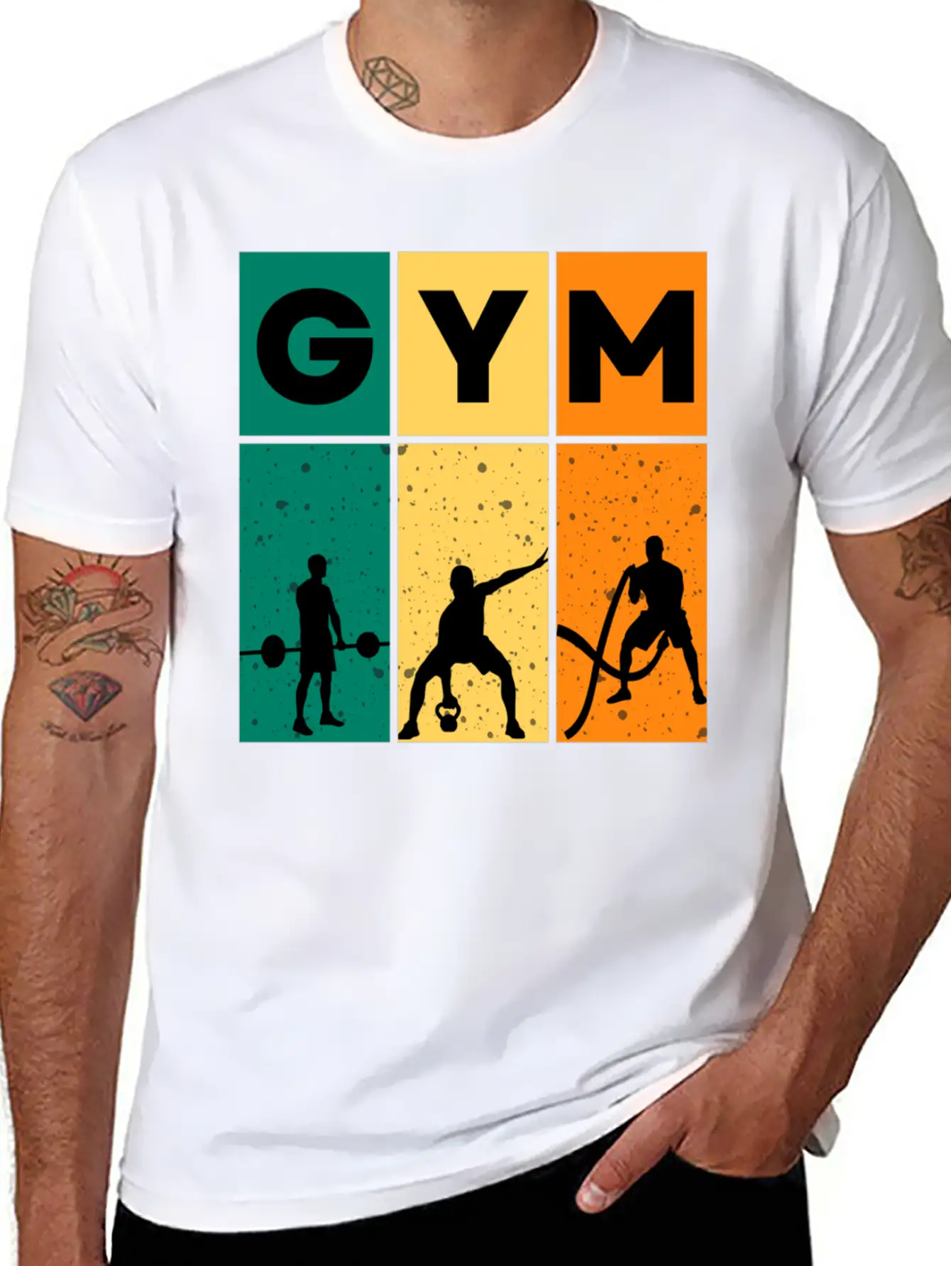 Gym – Gym & Workout Motivation Unisex Short Sleeve Soft Cotton T-Shirt – Casual Everyday Wear