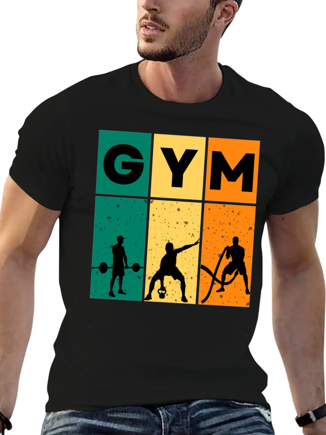 Gym – Gym & Workout Motivation Unisex Short Sleeve Soft Cotton T-Shirt – Casual Everyday Wear