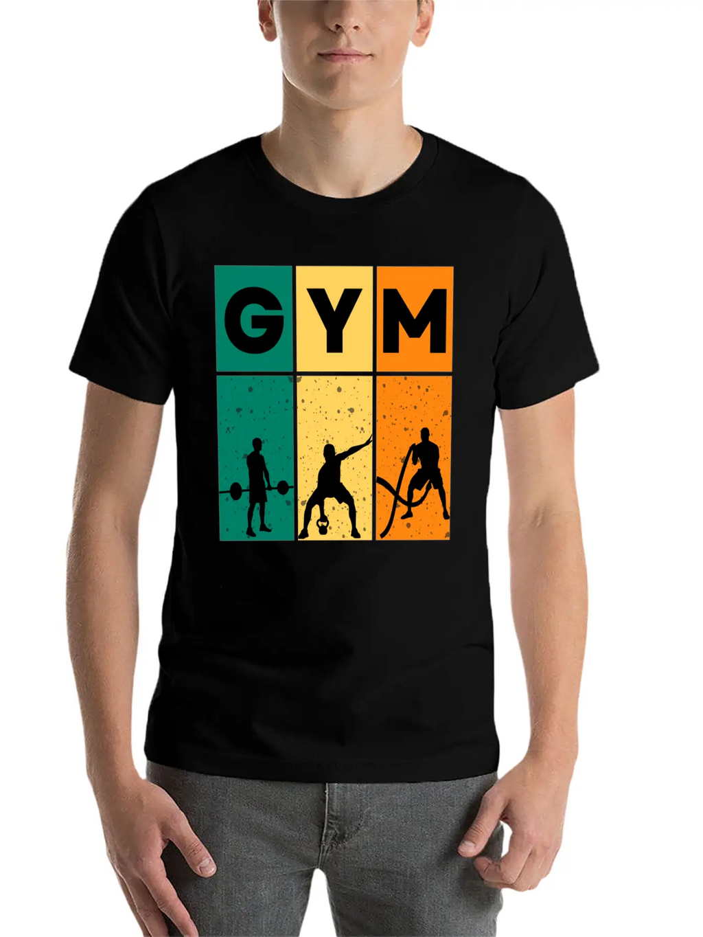 Gym – Gym & Workout Motivation Unisex Short Sleeve Soft Cotton T-Shirt – Casual Everyday Wear