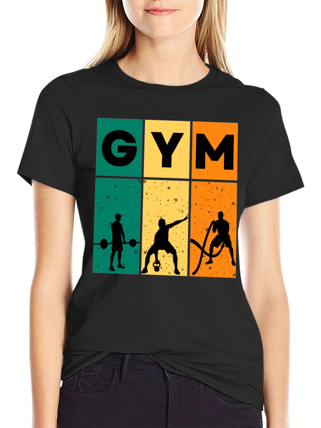 Gym – Gym & Workout Motivation Unisex Short Sleeve Soft Cotton T-Shirt – Casual Everyday Wear