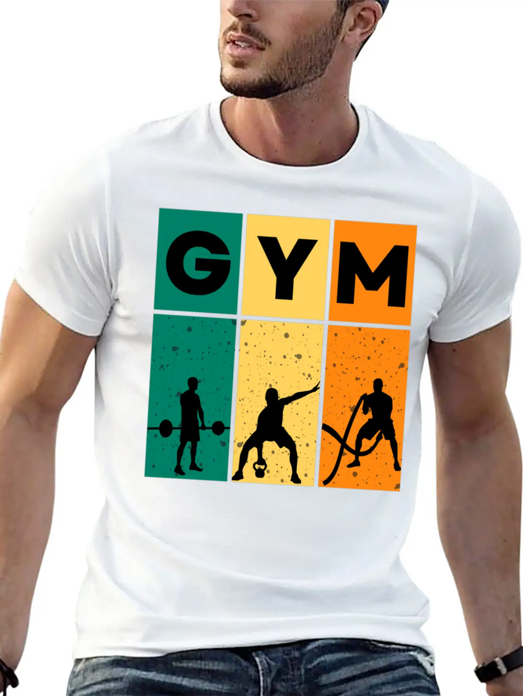 Gym – Gym & Workout Motivation Unisex Short Sleeve Soft Cotton T-Shirt – Casual Everyday Wear