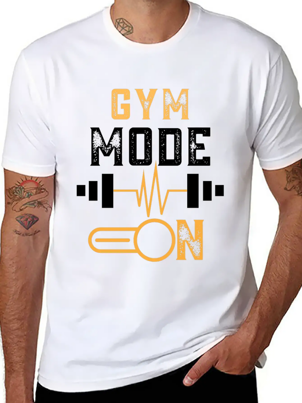 Gym Mode On Unisex Casual T-Shirt – Clean Design For Daily Comfort