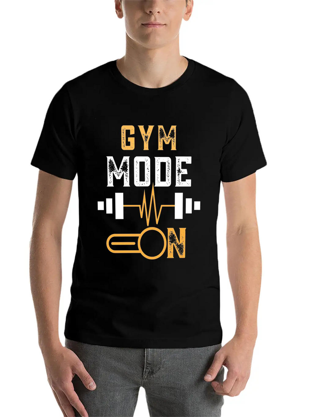 Gym Mode On Unisex Casual T-Shirt – Clean Design For Daily Comfort