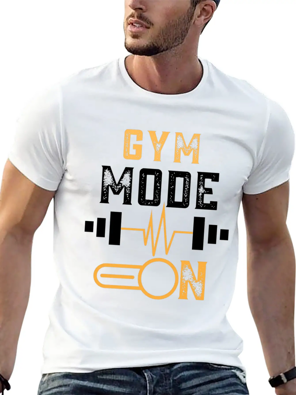 Gym Mode On Unisex Casual T-Shirt – Clean Design For Daily Comfort