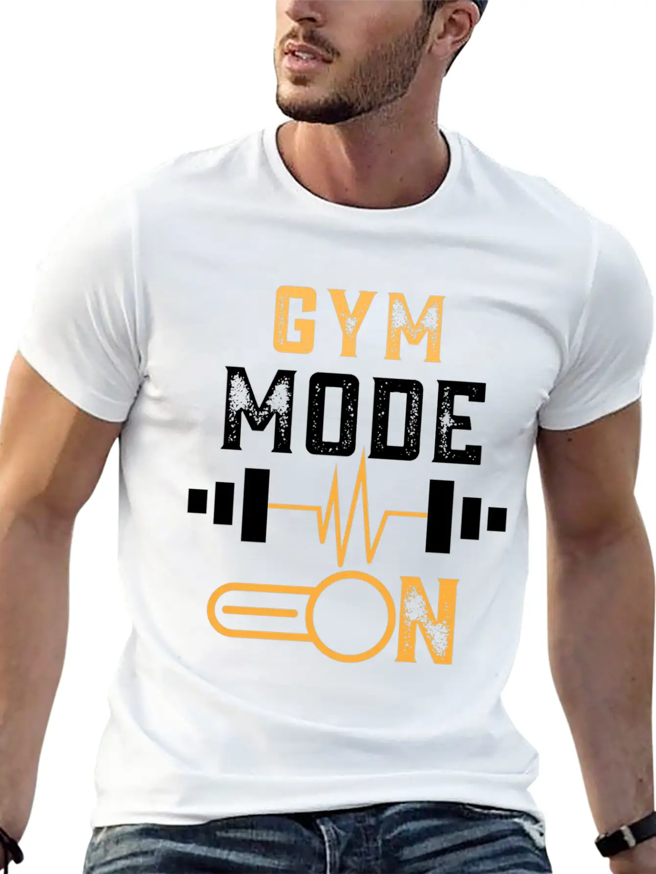 Gym Mode On Unisex Casual T-Shirt – Clean Design For Daily Comfort