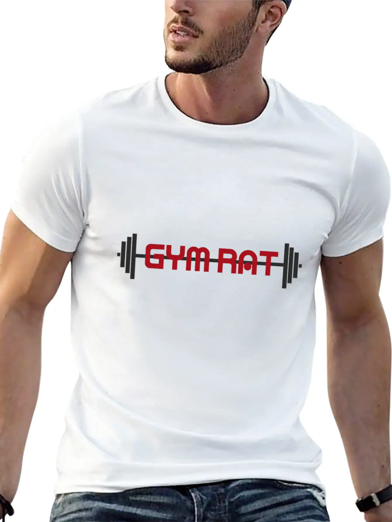 Gym Rat Stylish Everyday T-Shirt – Unisex Basic Cotton Tee