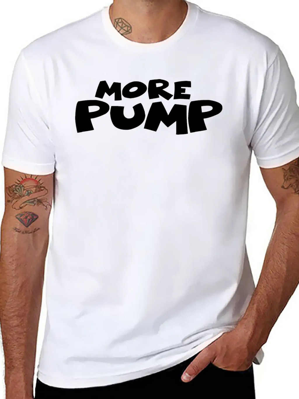Gymwear More Pump Essential Cotton Tee For Daily Outfits – Unisex Style