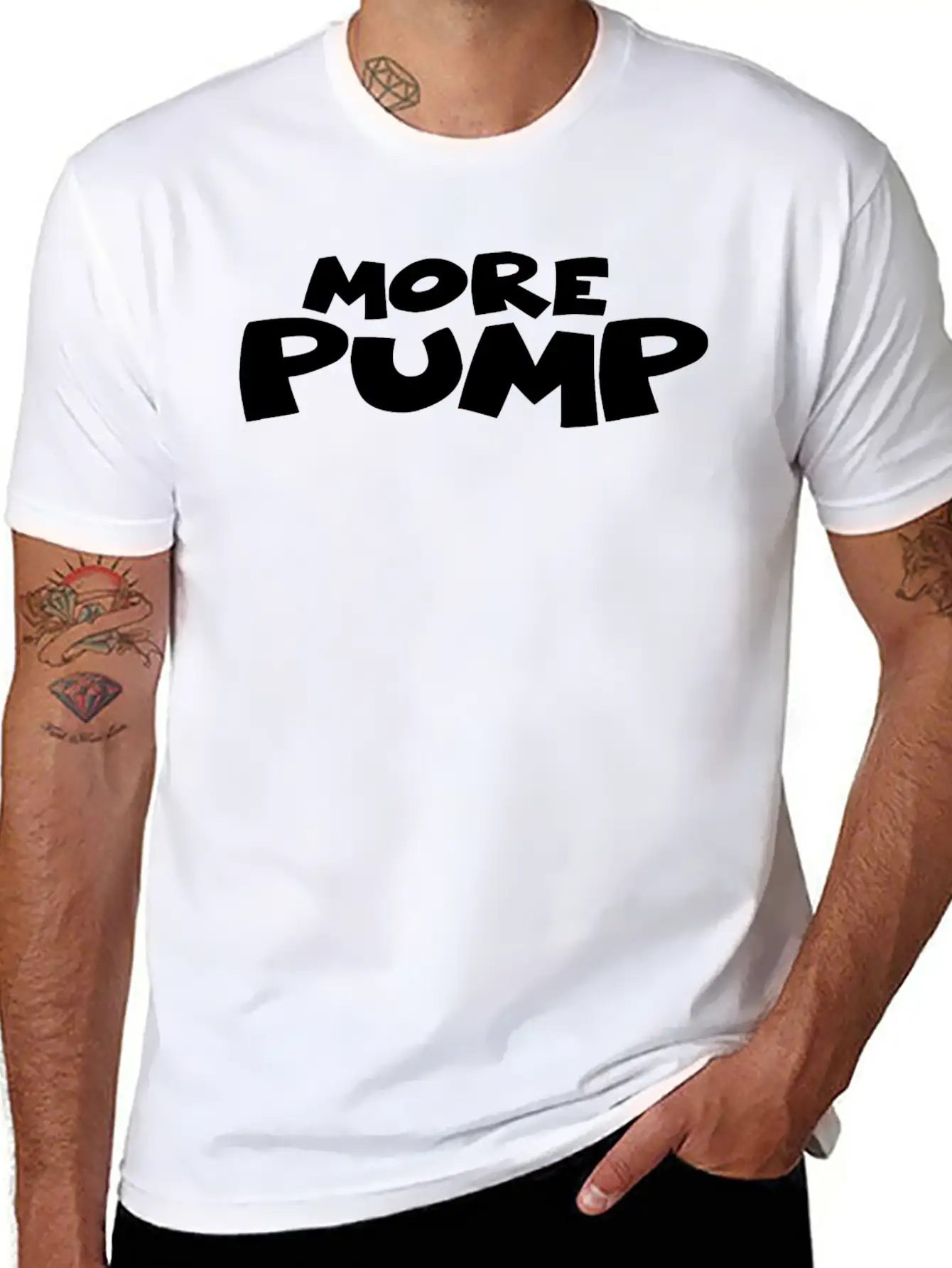 Gymwear More Pump Essential Cotton Tee For Daily Outfits – Unisex Style