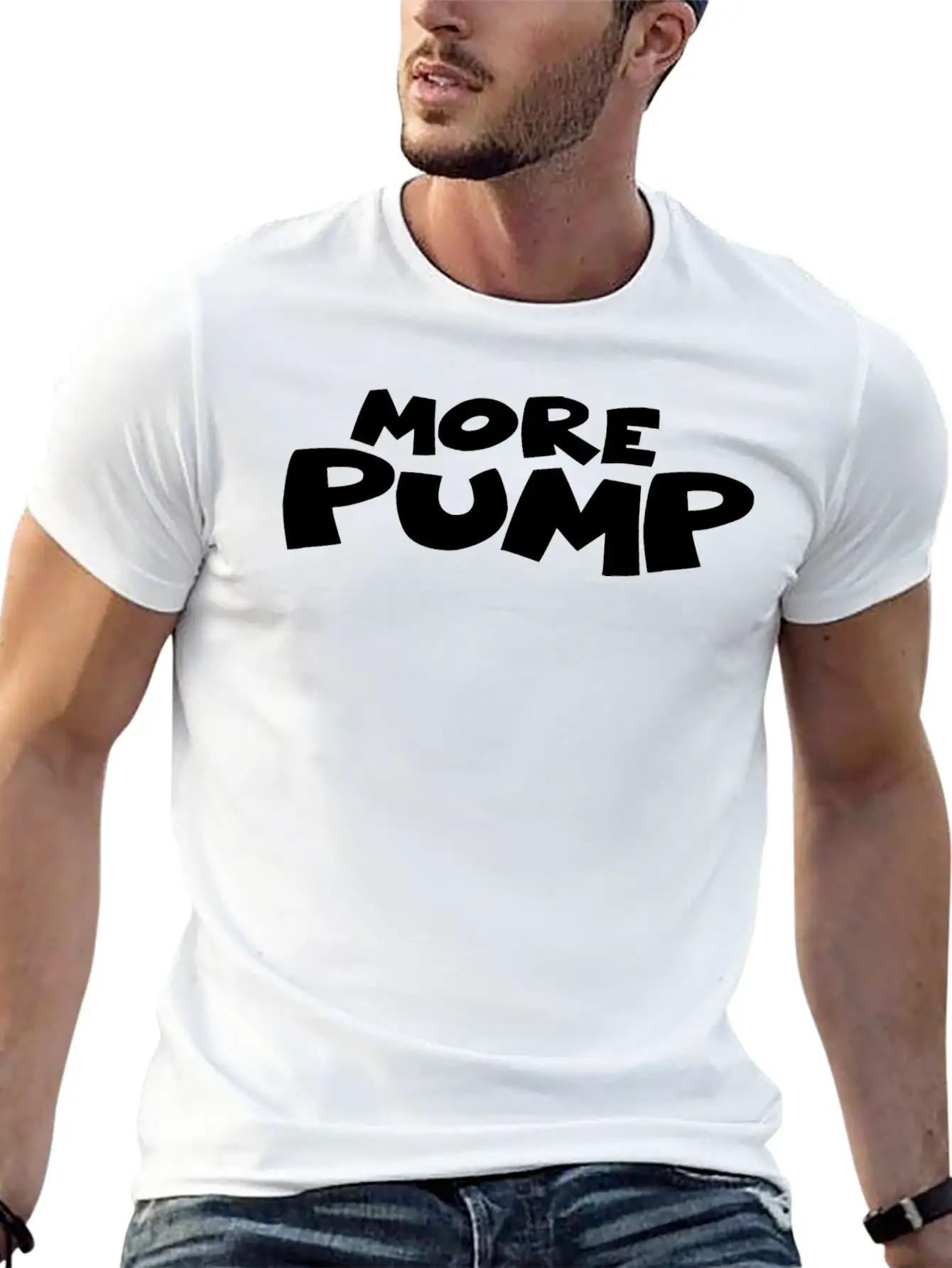 Gymwear More Pump Essential Cotton Tee For Daily Outfits – Unisex Style