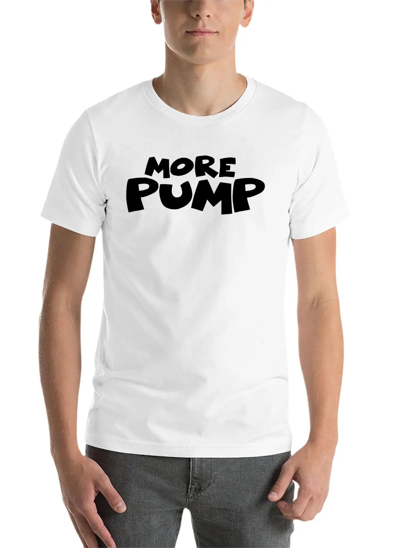 Gymwear More Pump Essential Cotton Tee For Daily Outfits – Unisex Style