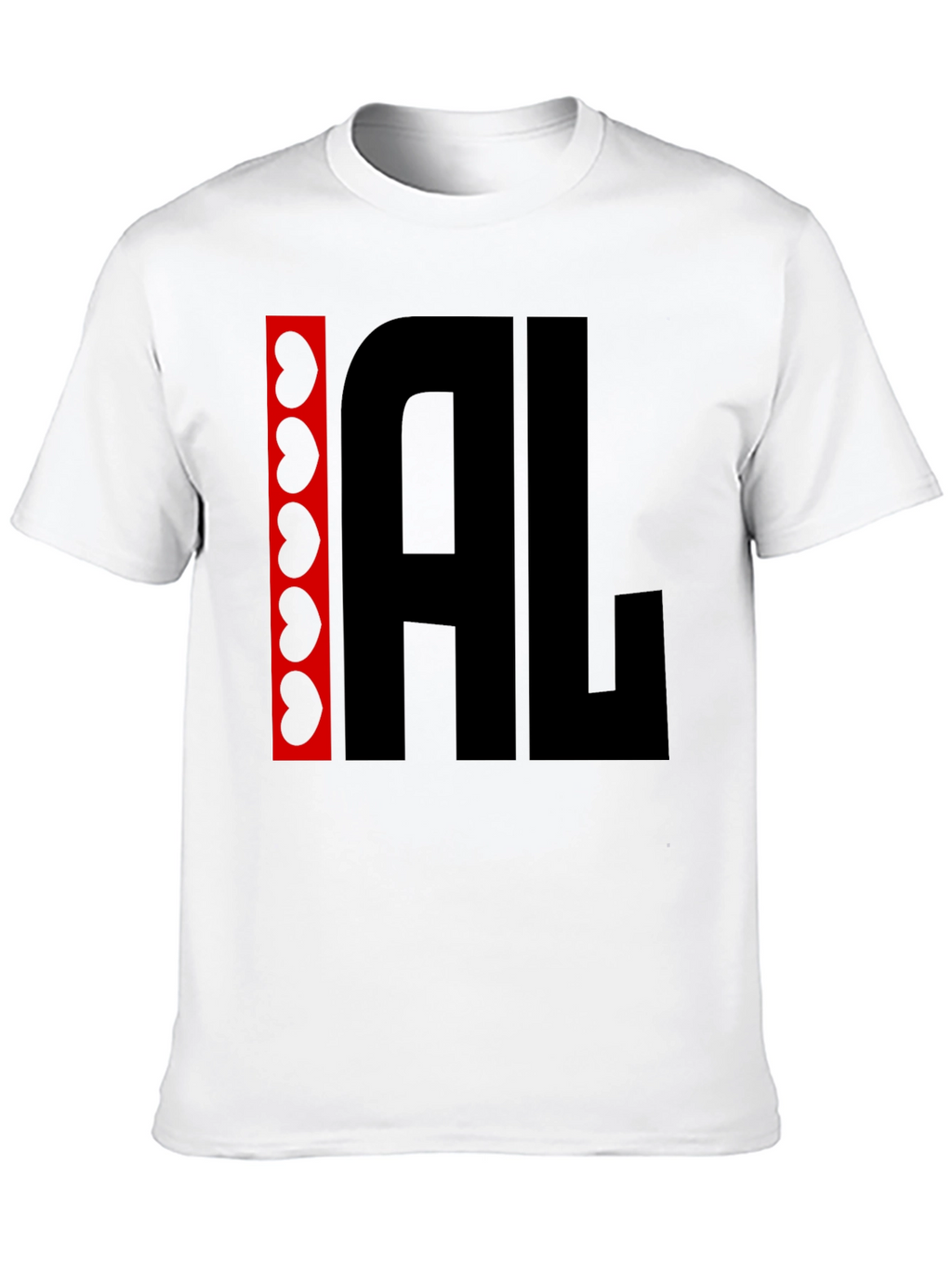 I Heart AL Graphic Tee - Black Cotton Shirt