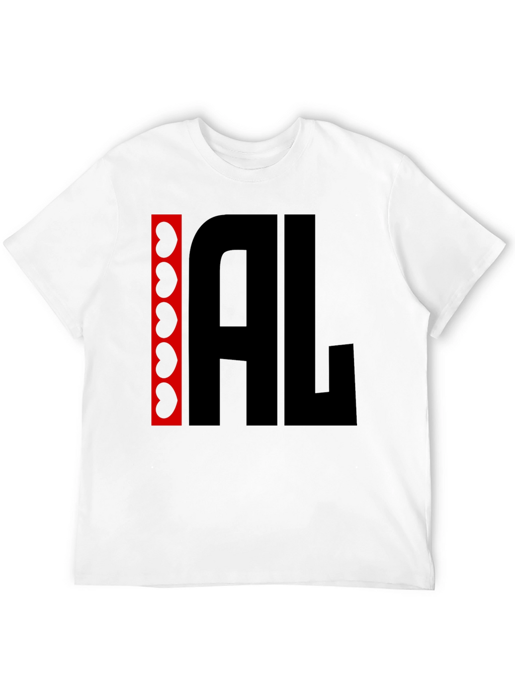 I Heart AL Graphic Tee - Black Cotton Shirt
