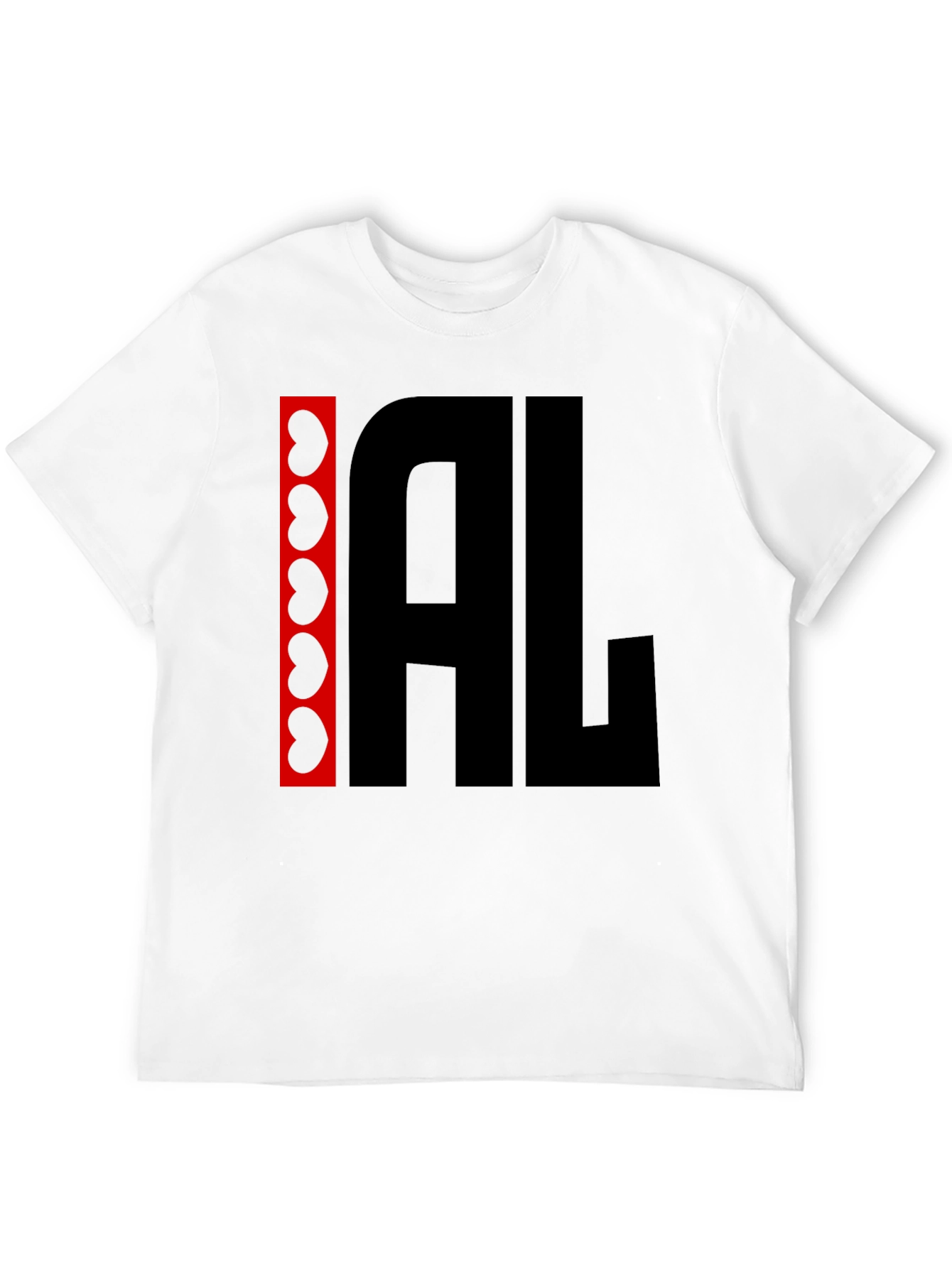 I Heart AL Graphic Tee - Black Cotton Shirt