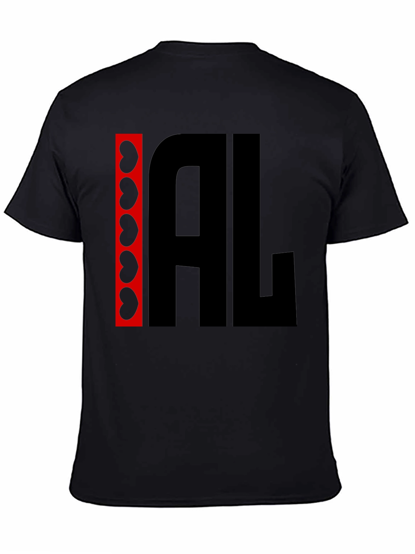 I Heart AL Graphic Tee - Black Cotton Shirt