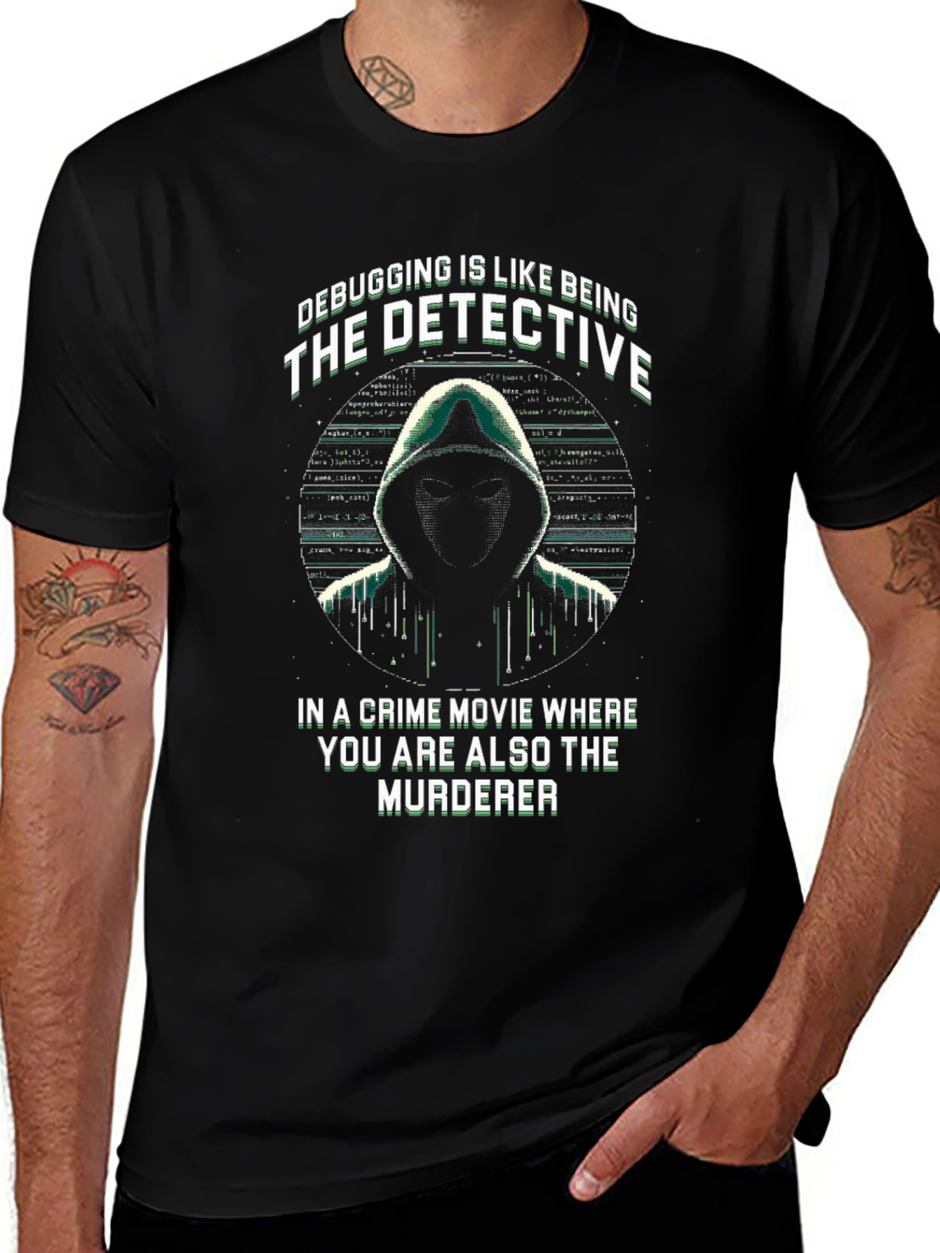 Debugging Detective T-Shirt - Programmer Humor Tee