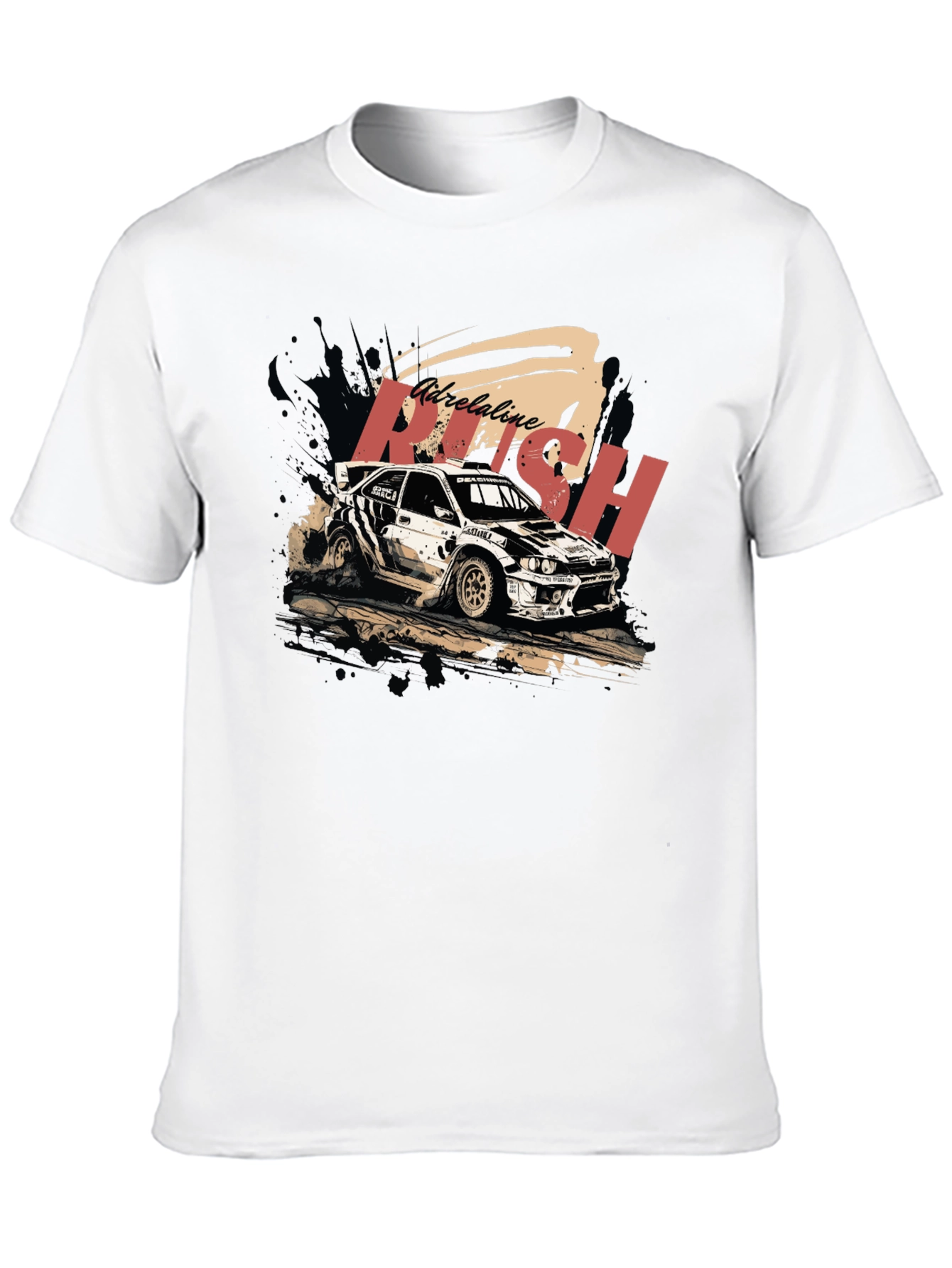 Adrenaline Rush Rally Car Graphic Tee