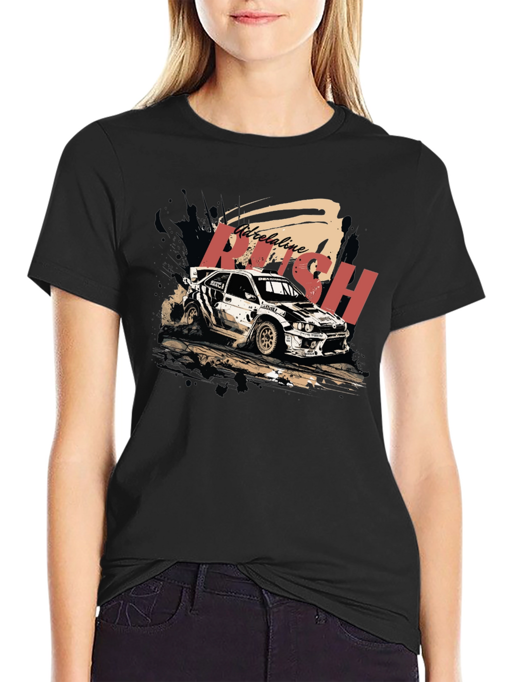 Adrenaline Rush Rally Car Graphic Tee