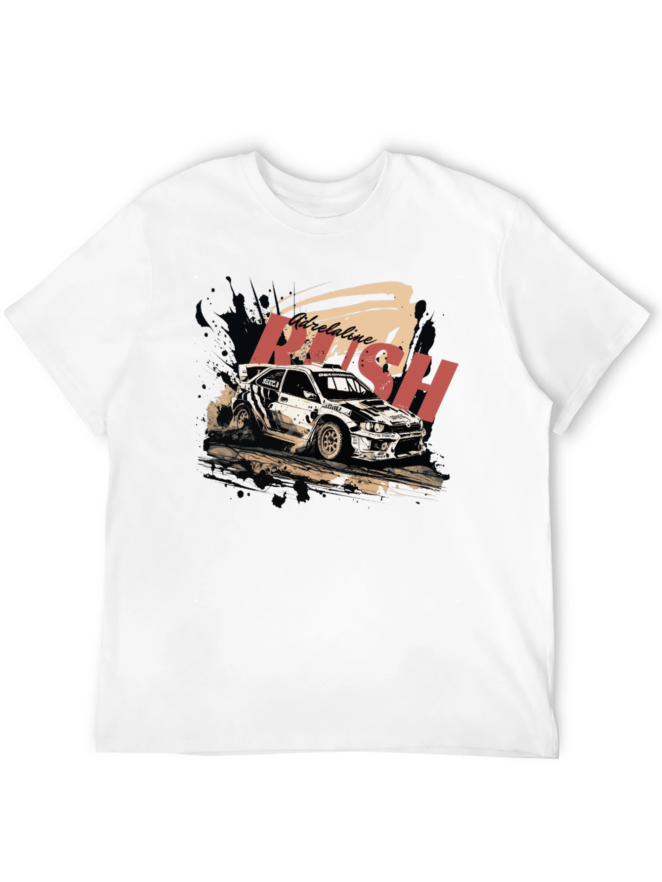 Adrenaline Rush Rally Car Graphic Tee