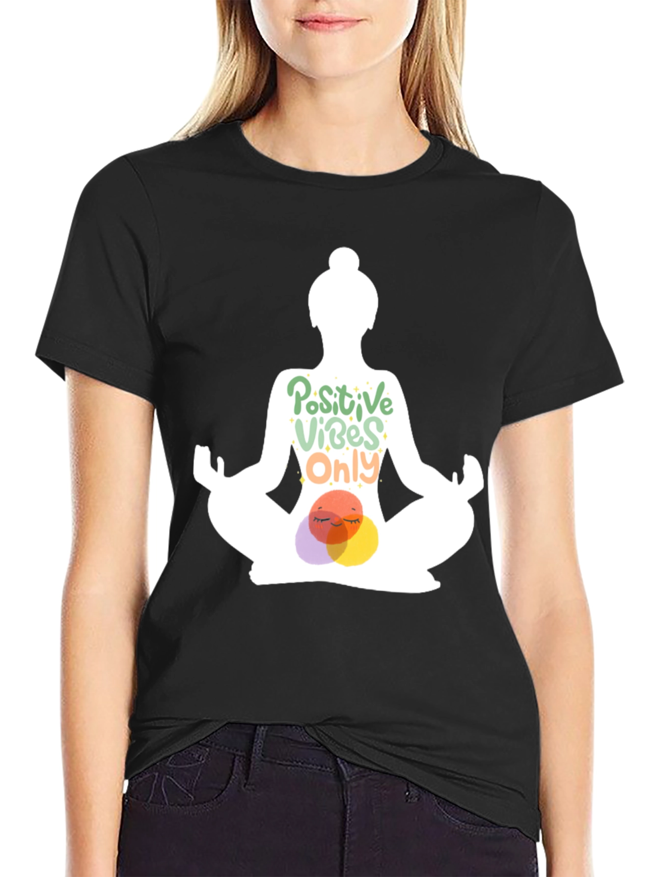 Positive Vibes Only Yoga T-Shirt