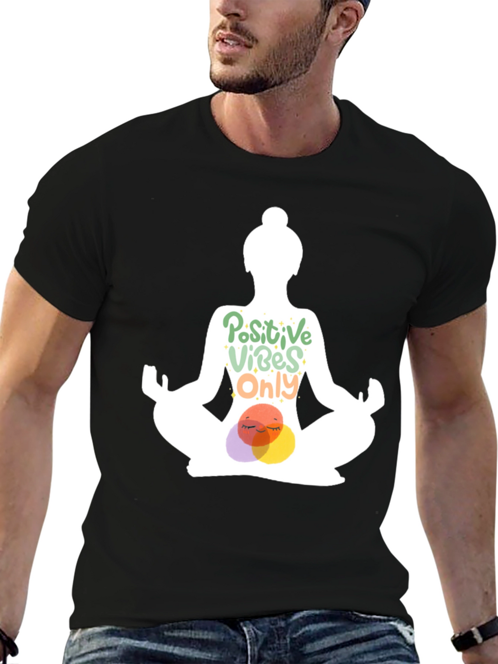 Positive Vibes Only Yoga T-Shirt