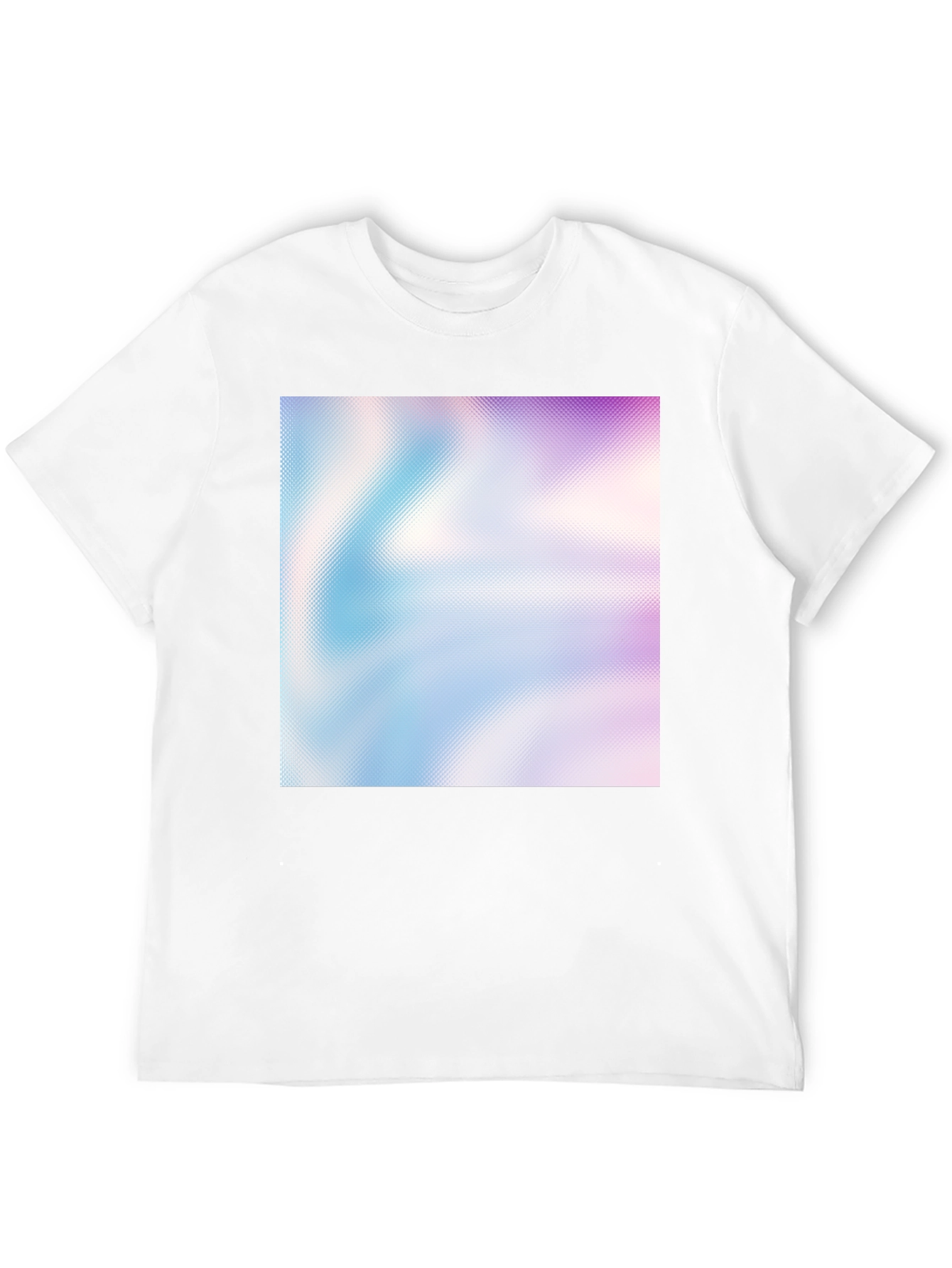 Abstract Gradient Print Black T-Shirt