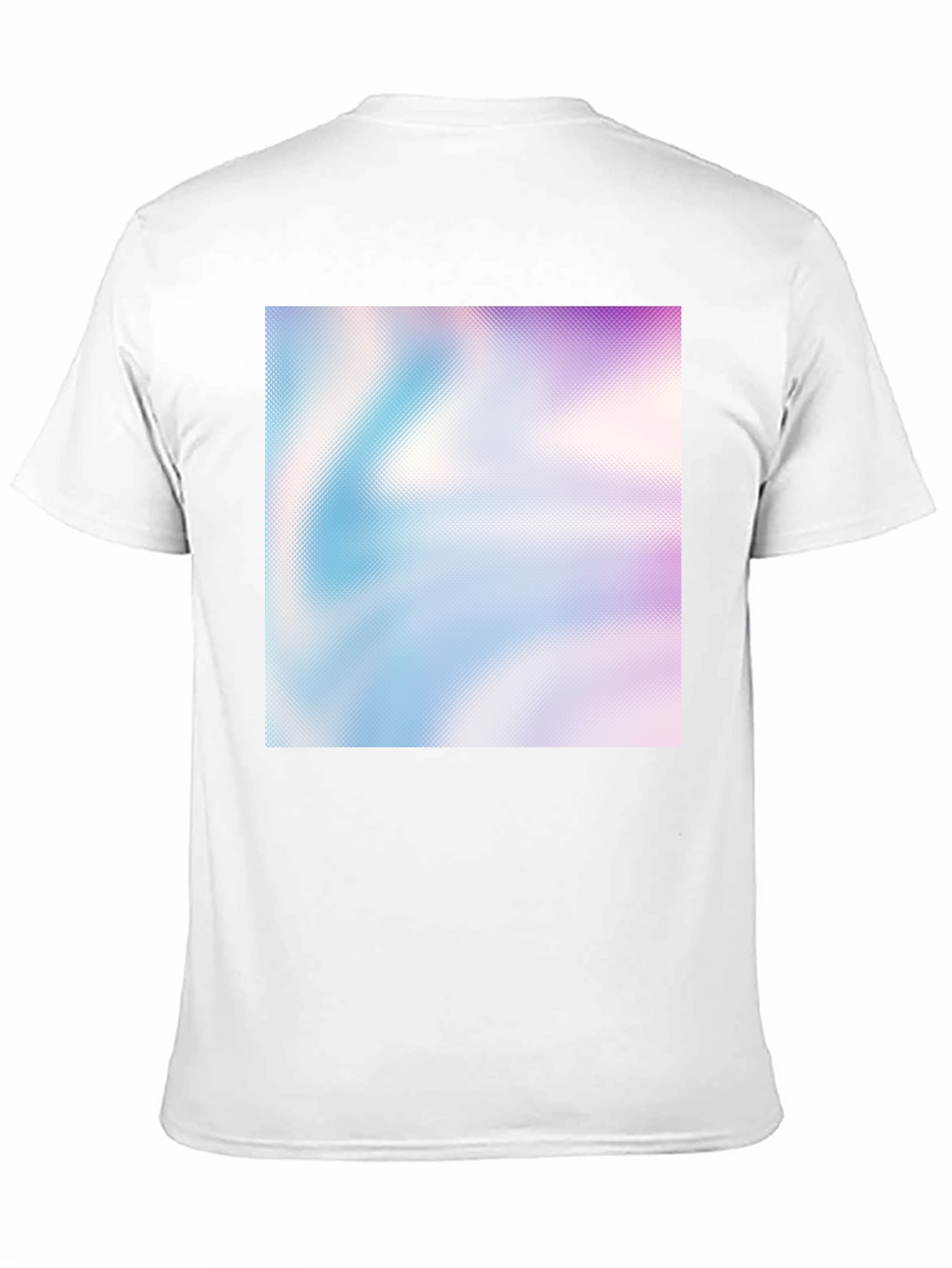 Abstract Gradient Print Black T-Shirt