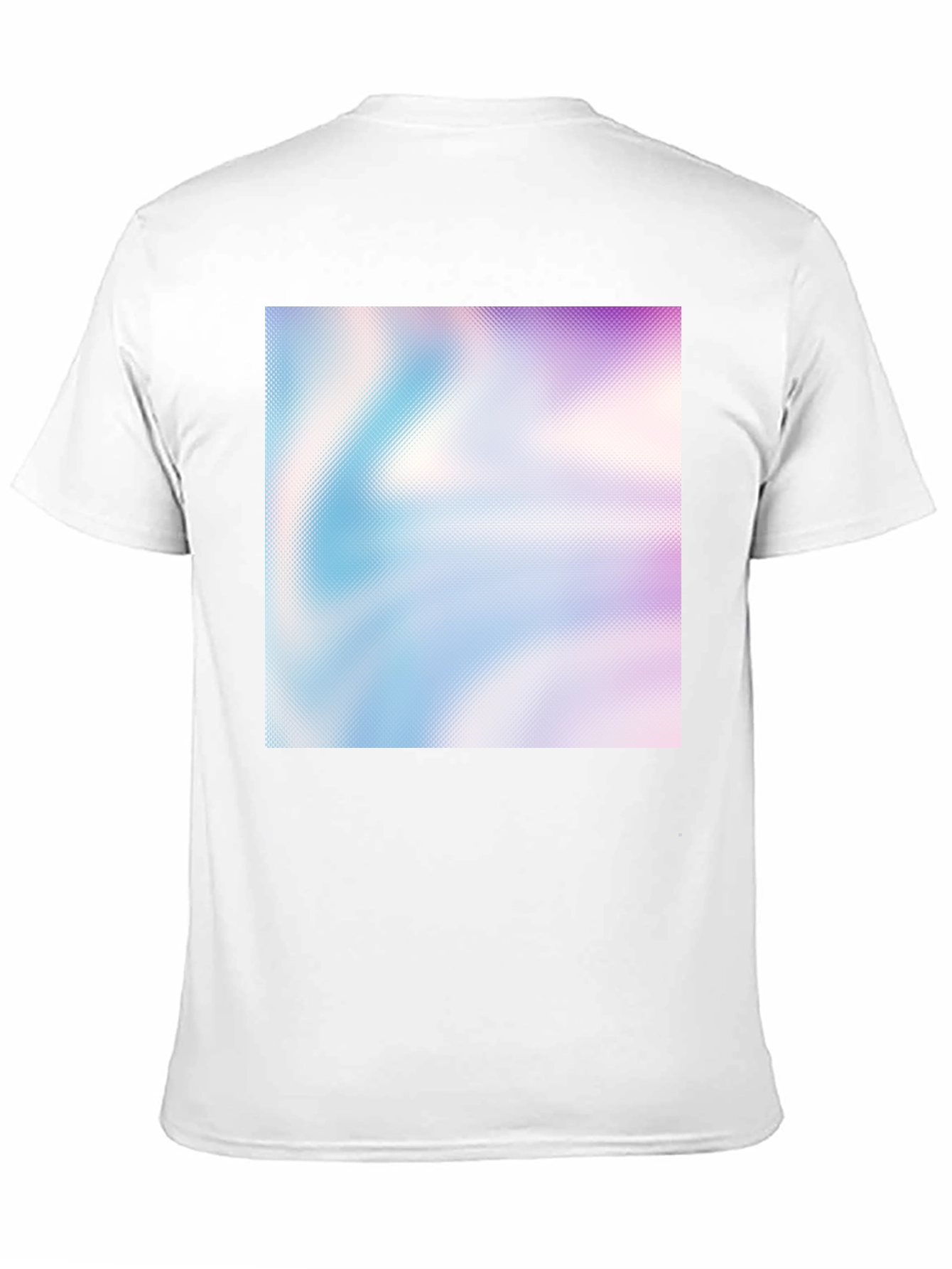 Abstract Gradient Print Black T-Shirt