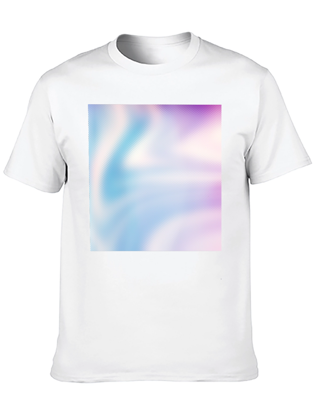 Abstract Gradient Print Black T-Shirt