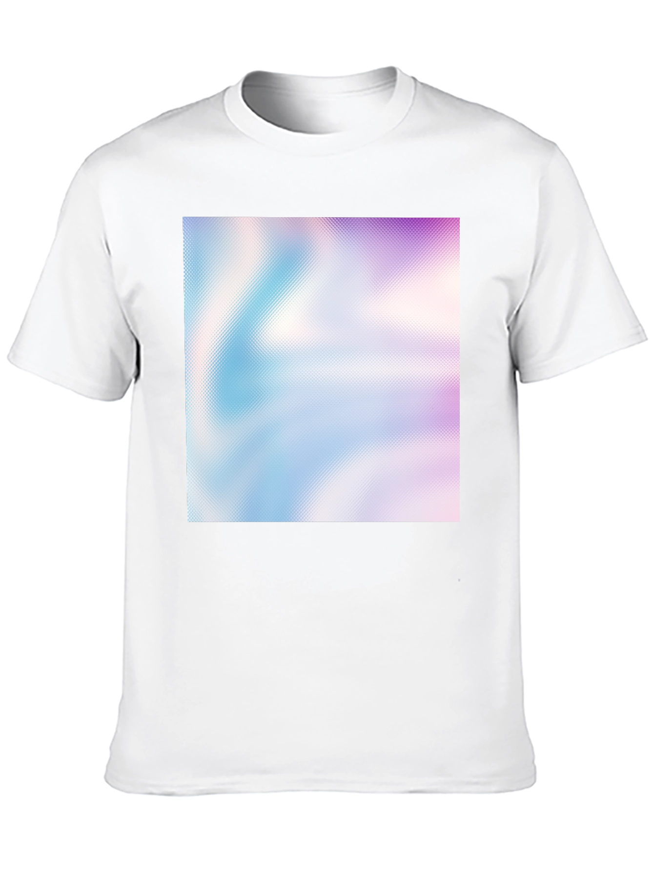 Abstract Gradient Print Black T-Shirt