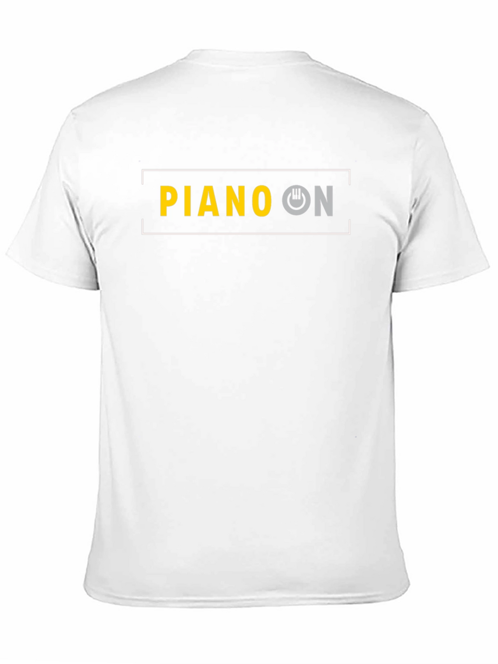 Piano On Black T-Shirt