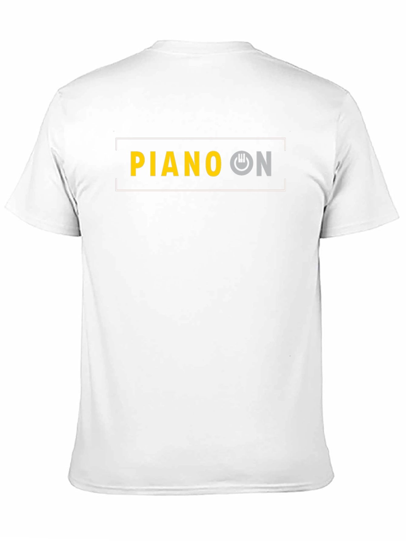Piano On Black T-Shirt