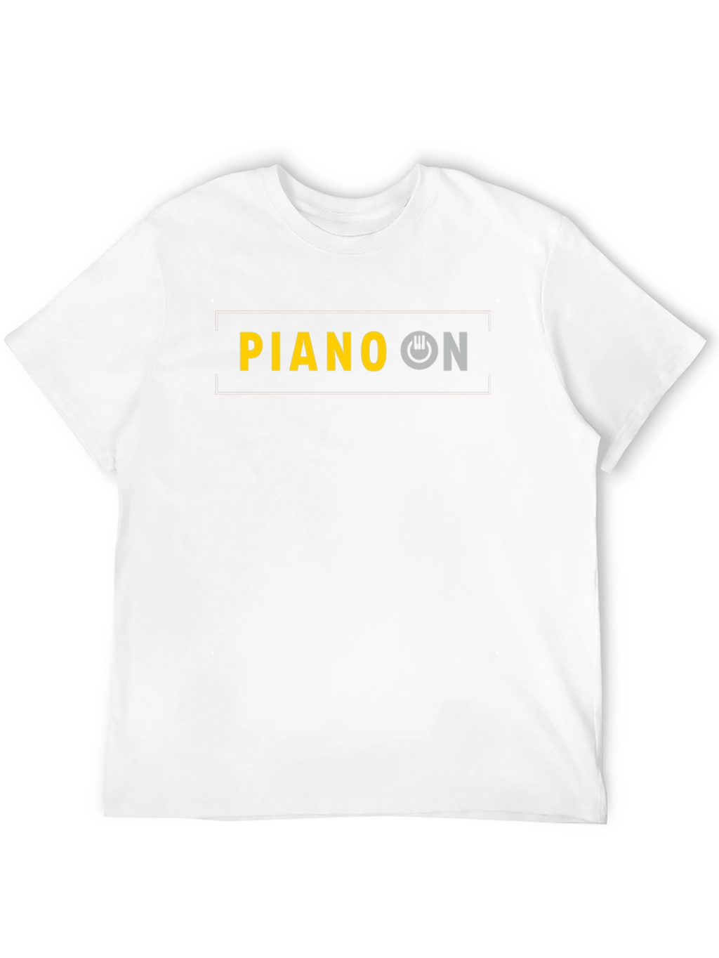 Piano On Black T-Shirt