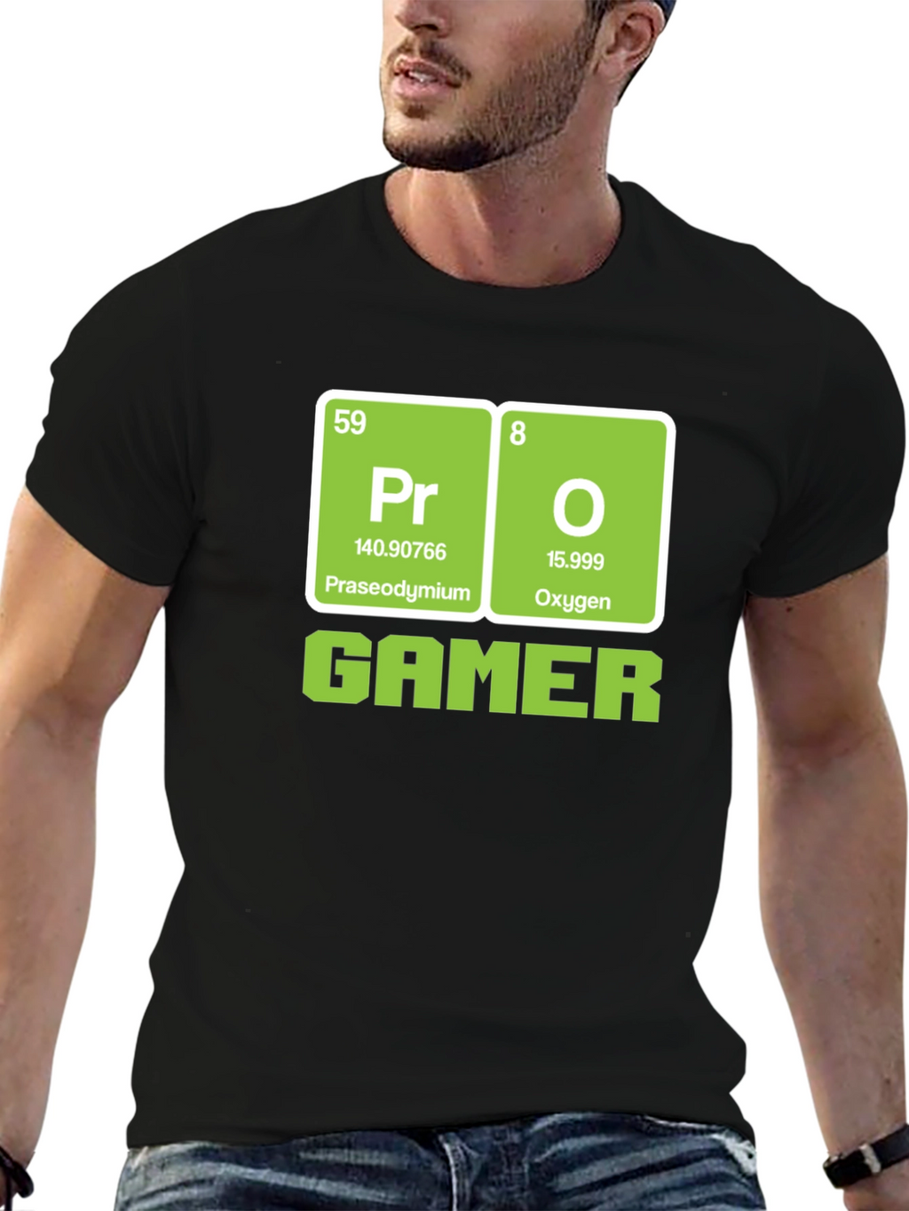 Pro Gamer Periodic Table T-Shirt - Black